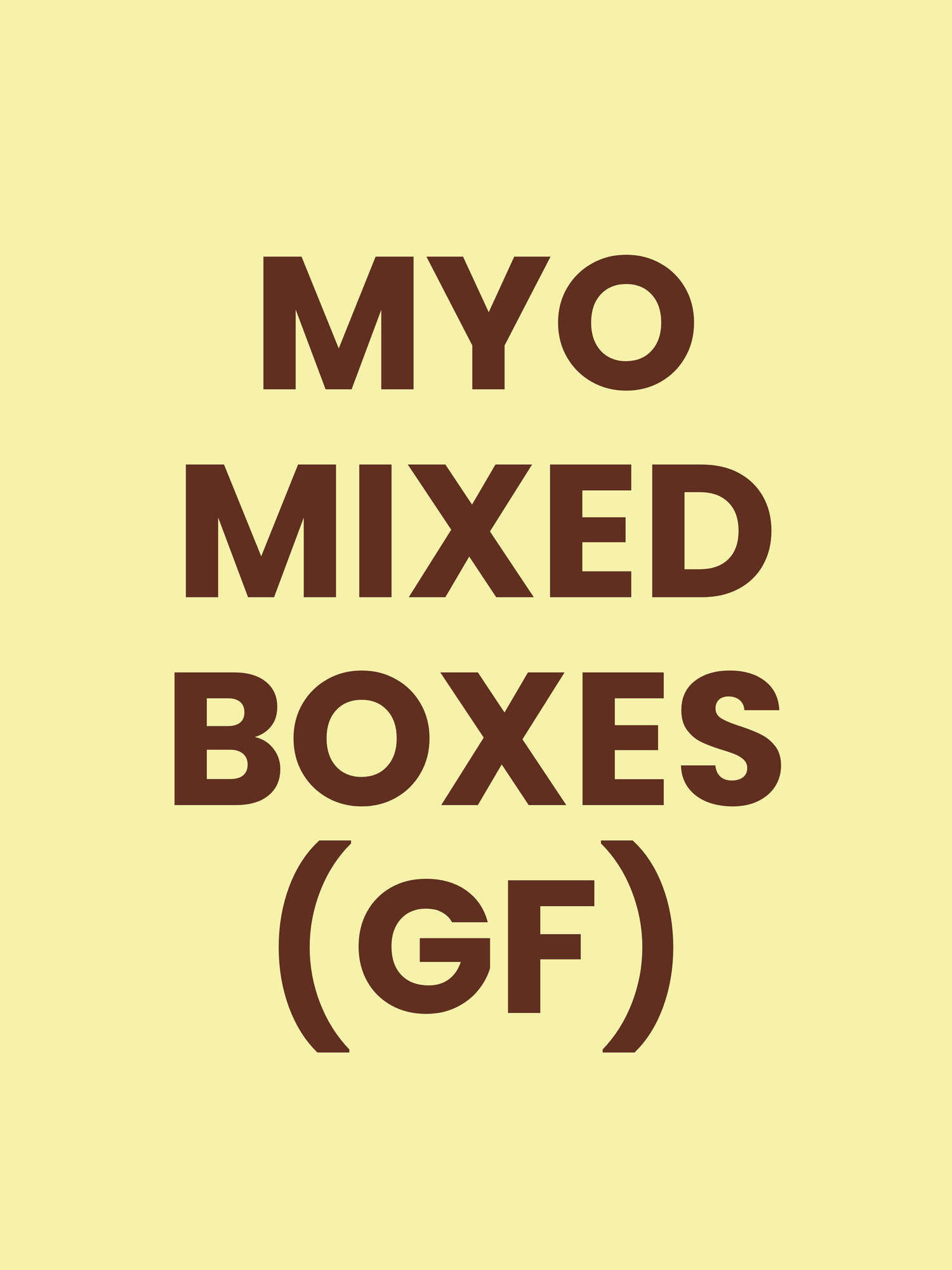MYO Mixed Boxes (GF)