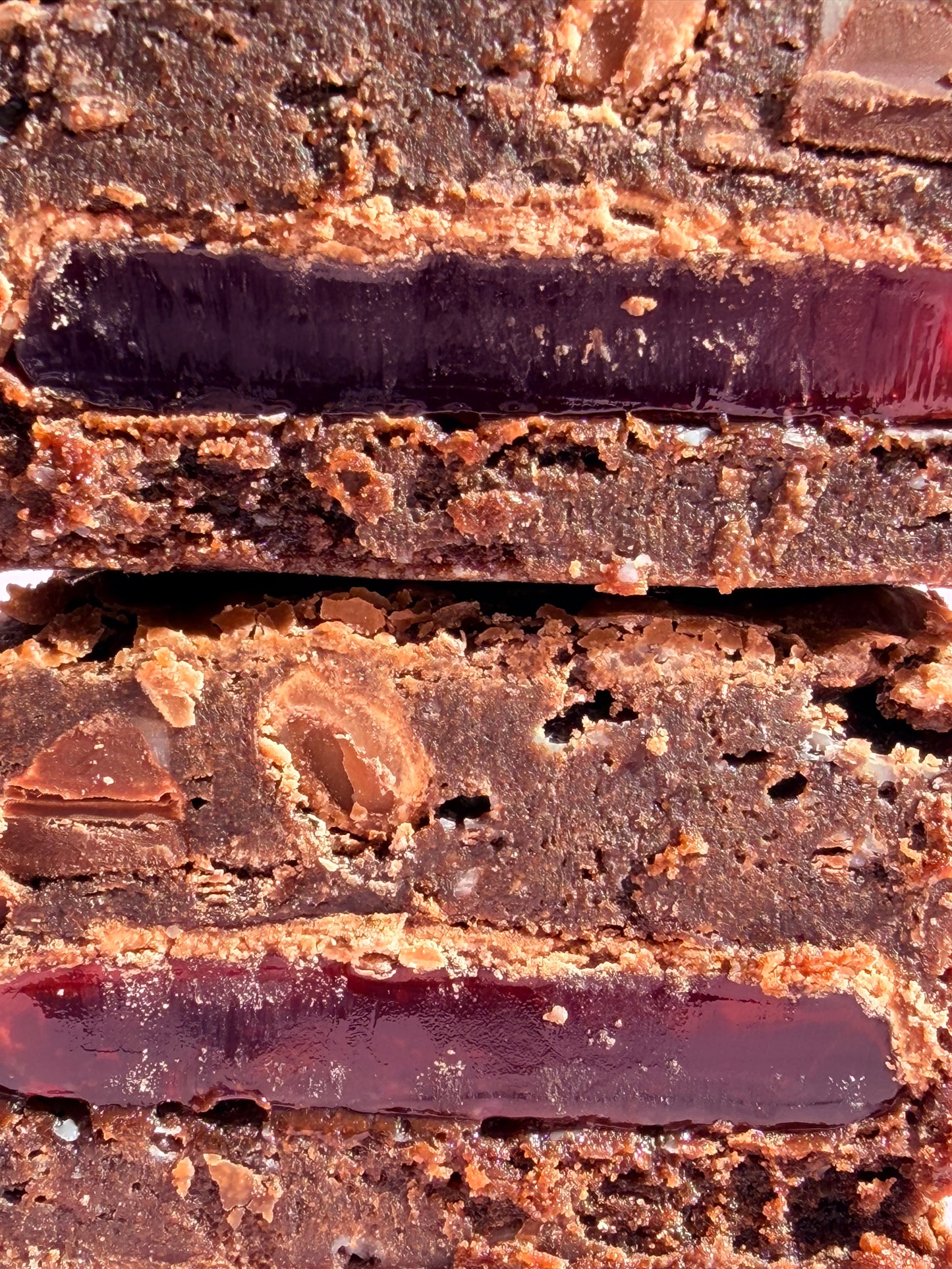 Turkish Delight Stuffed Brownie