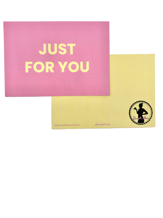 "Just For You" Card
