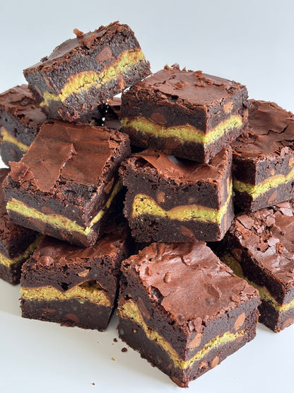 Decadent chocolate brownies stuffed with a layer of Aero peppermint chocolate blocks