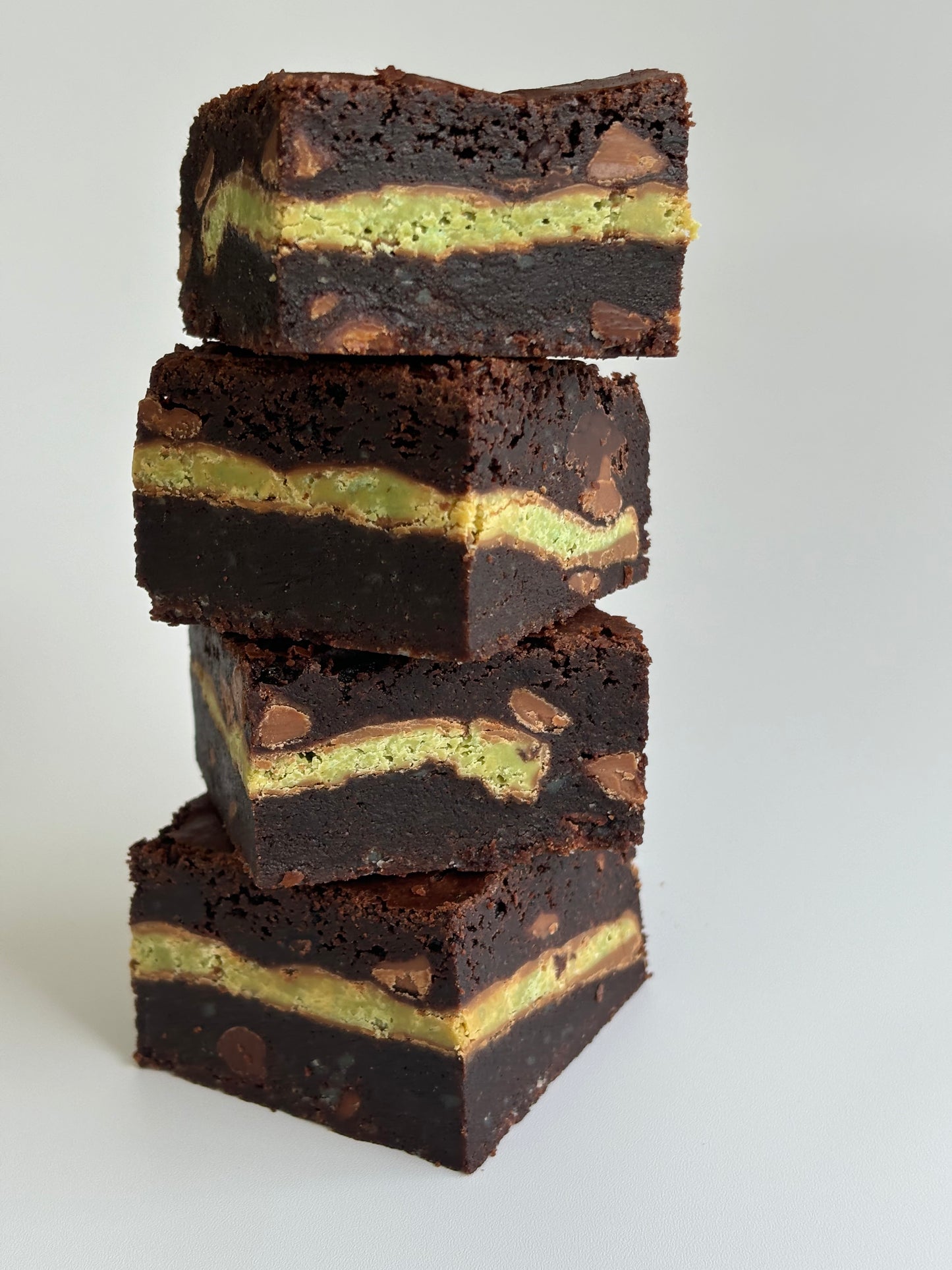 Decadent chocolate brownies stuffed with a layer of Aero peppermint chocolate blocks