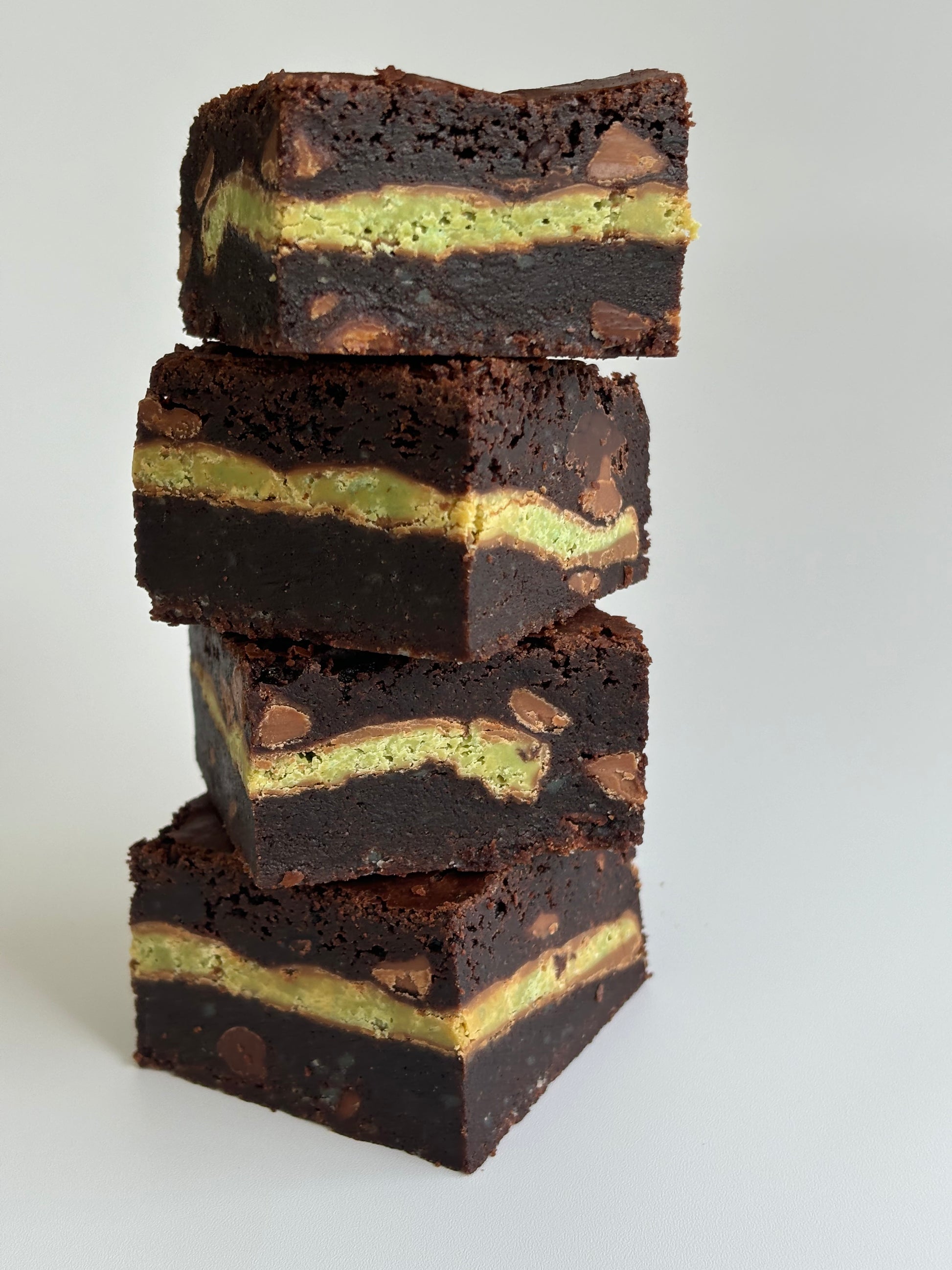 Decadent chocolate brownies stuffed with a layer of Aero peppermint chocolate blocks