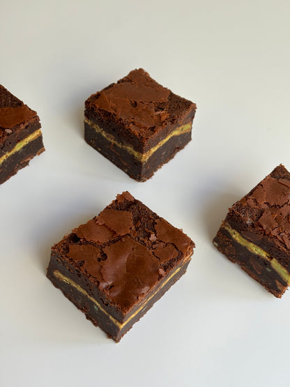 Decadent chocolate brownies stuffed with a layer of Aero peppermint chocolate blocks